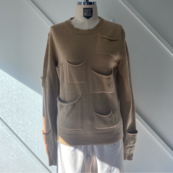 J.W. Anderson Multipocket Camel Wool Cashmere Sweater - S - Picture 3 of 16